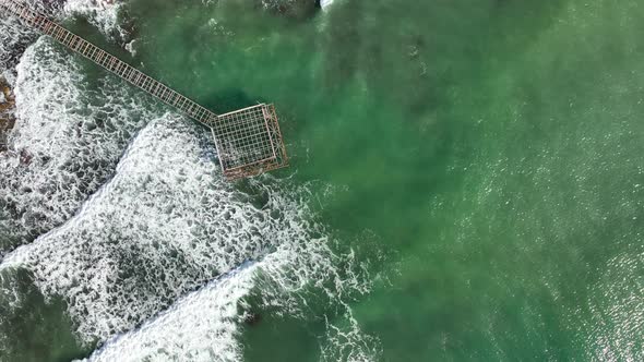 Sea Texture 4K filmed on a drone alt