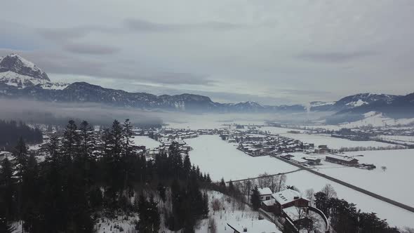 Aerial shot of Kitzbuhel alt