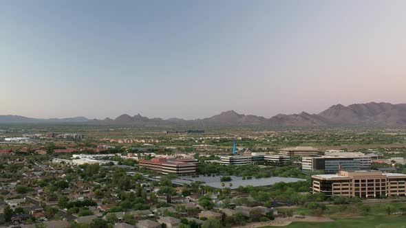 Gliding Towards Mountains In Arizona