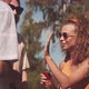 Girl Hanging Out with Friends in Summer - VideoHive Item for Sale
