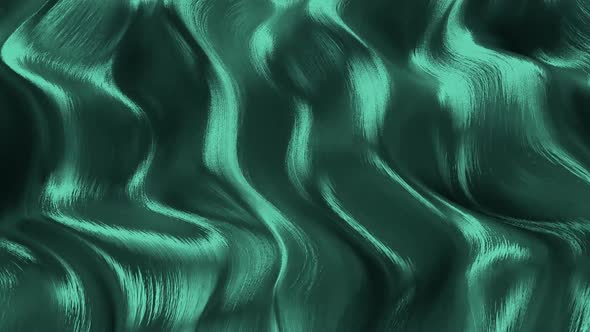 Brush Textured 3D Wave Loop Cyan alt