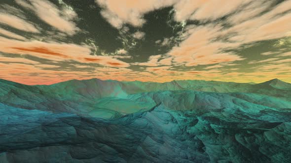 3D rendered Animation of a Alien World	 alt