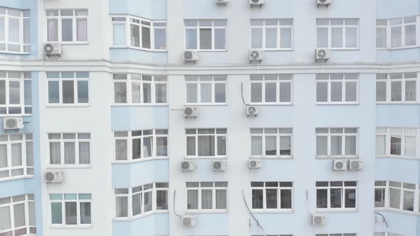 Multi-storey Residential Building in Kyiv. Ukraine. Aerial View alt