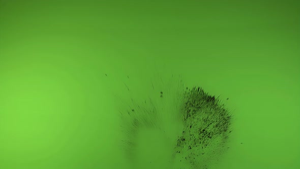 Dirt Charges And Sand  With Green Screen Background