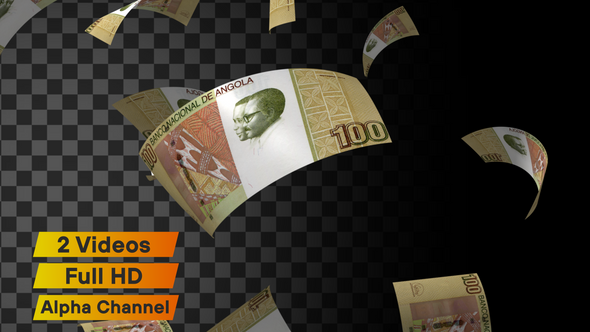 Angola Falling Money Banknote alt
