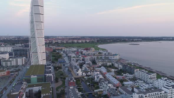 Aerial View of Malmö City