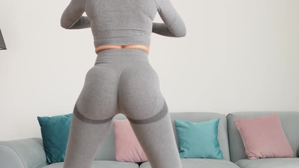 Female Butt Workout Squats at Home alt