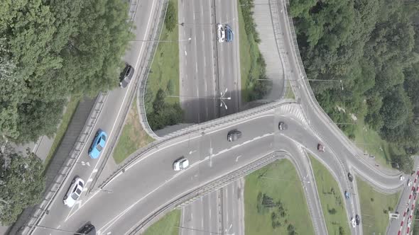 Cars on the Road Aerial View alt