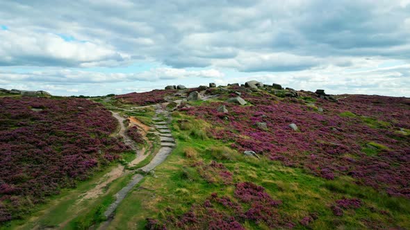 Peak District National Park  Aerial View  Travel Photography alt