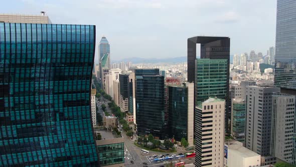 Korea Seoul Gangnam City Building Road Traffic