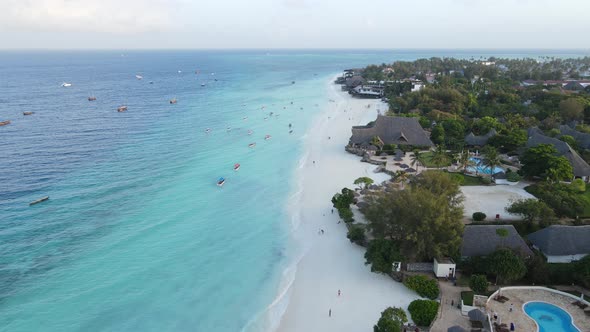 Beach on Zanzibar Island Tanzania Slow Motion alt