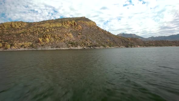 Drone footage of the Saffron? Hills Bartlett lake, Carefree, Arizona, Tonto National Forrest. alt