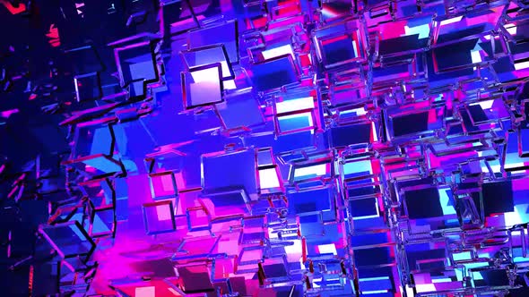 Particle Array 3d | Magic Particles Moving Background Animation alt