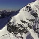 Aerial Beautiful Mountain Peak With Snow