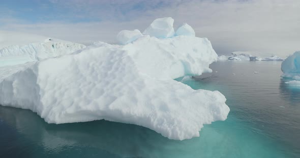Iceberg on water, Cuverville Island, Antarctica