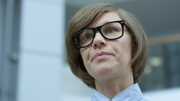 Intelligent Businesswoman Talking to Colleagues alt