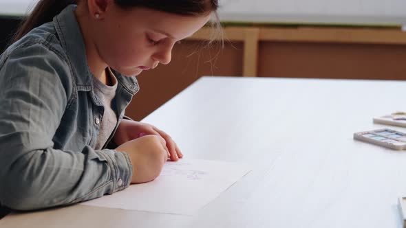 Artistic Time Painting Girl Creative School alt