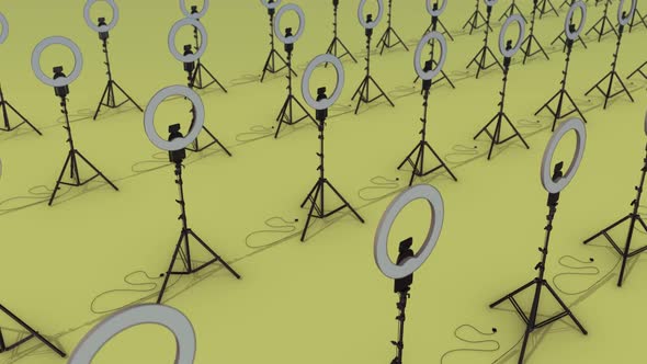 a lot of ring light in a row hd alt