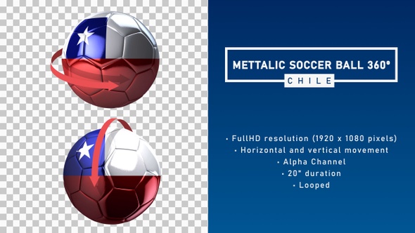 Metallic Soccer Ball 360º - Chile