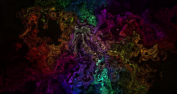 Abstract wavy colorful background motion graphic.