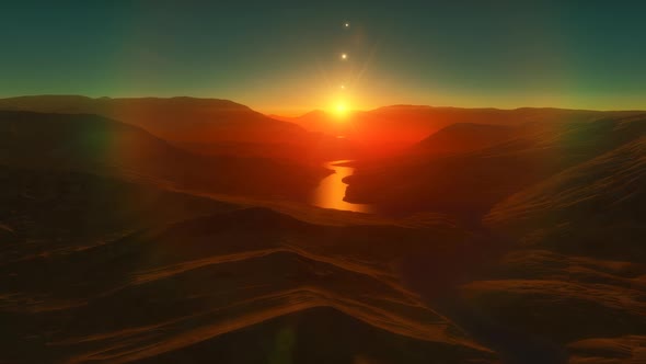 Space Background - Rocky Exoplanet alt