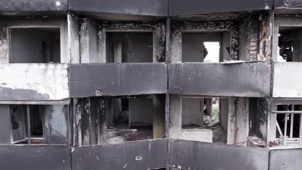 War in Ukraine  Destroyed Building in Borodyanka Bucha District alt