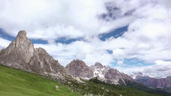 Beautiful Clouds over the Dolomites