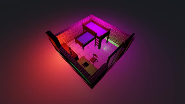 Isometric position of the bedroom alt