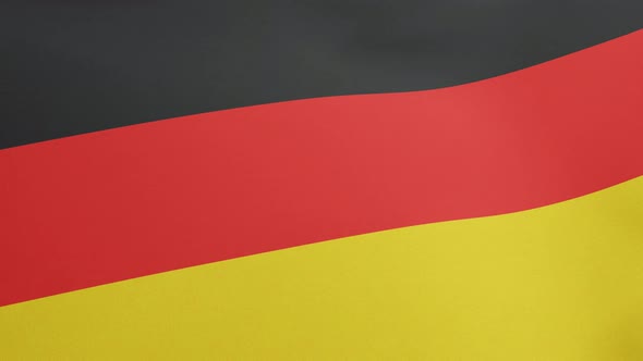 National Flag of Germany Waving Original Size and Colors 3D Render Flagge Deutschlands with National alt