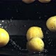 Peeled Potatoes Fall Into a Frying Pan with Splashes of Oil - VideoHive Item for Sale