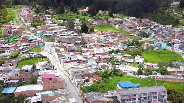Vista aérea Bogotá Colombia