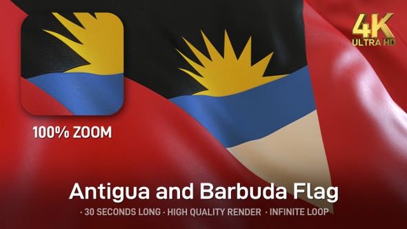 Antigua and Barbuda Flag - 4K alt
