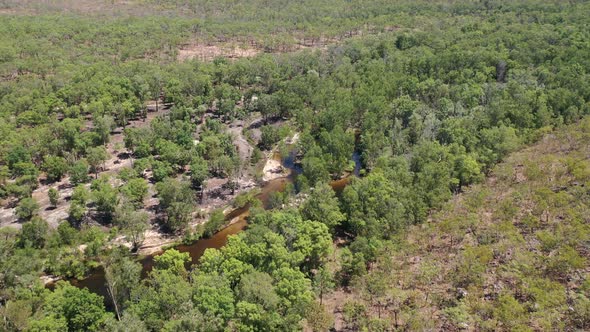 Budjmi Lookout Jim Jim Creek Kakadu National Park, Northern Territory, Australia 4K Aerial Drone