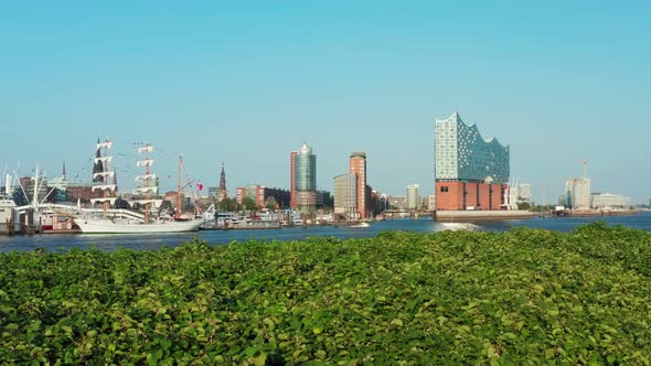 Aerial View of the Elbe Philharmonic Hall and Hafencity Is a Quarter in the District of Hamburg alt