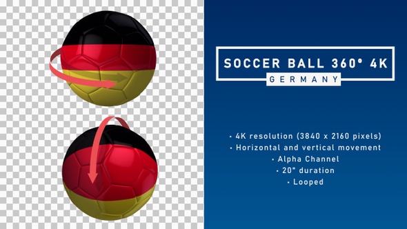 Soccer Ball 360º 4K - Germany