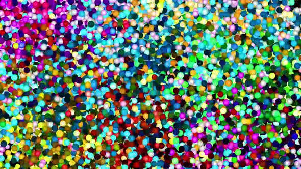 Glitter Vibrant Spheres Abstract Background Digital Rendering