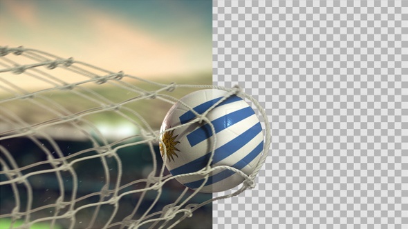 Soccer Ball Scoring Goal Day - Uruguay