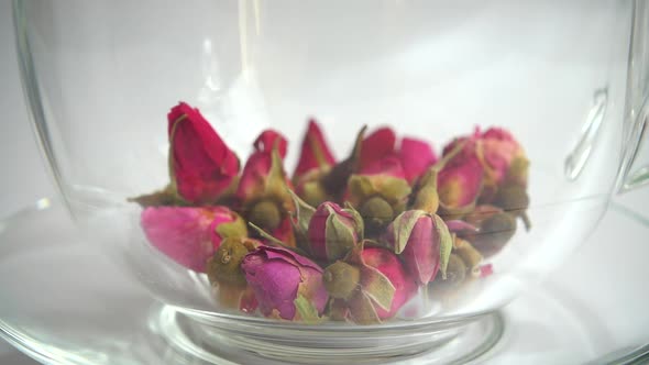 Flower tea from the petals of the tea rose. alt