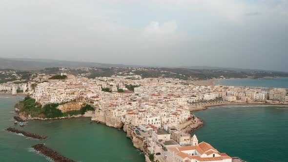 Aerial view of Vieste