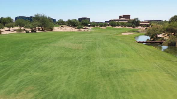 Gliding Over A Golf Green