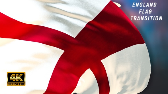 England flag transition 4k alt