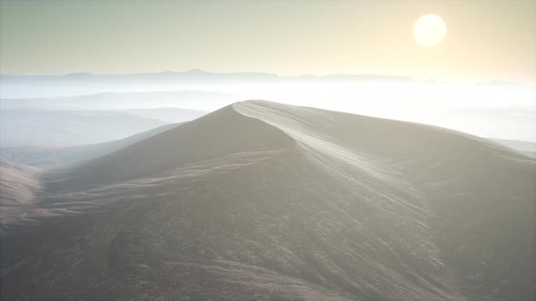 Red Sand Desert Dunes in Fog alt