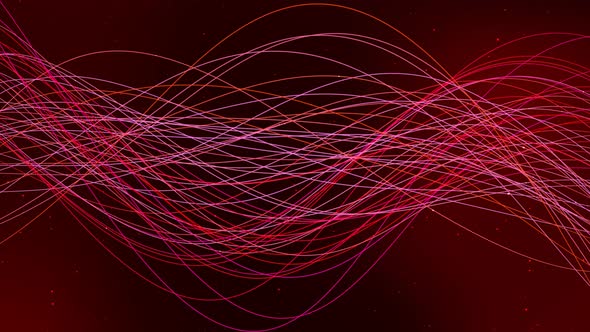 Background Red Color Particle Line Wave alt