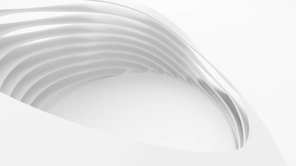 Abstract white wave and  light gradient color background with dynamic waves