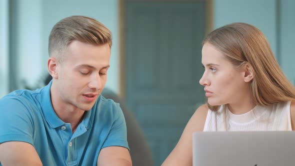 Handsome Man Discussing Working Questions alt