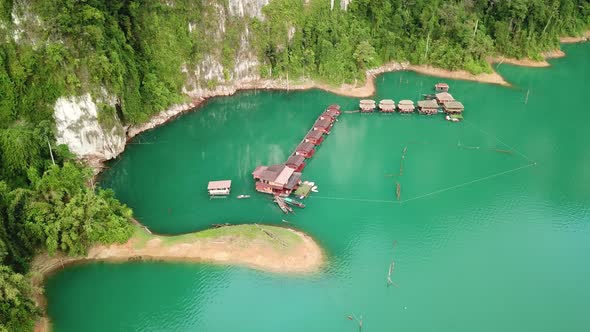 Khao Sok National Park Aerial View in Thailand alt