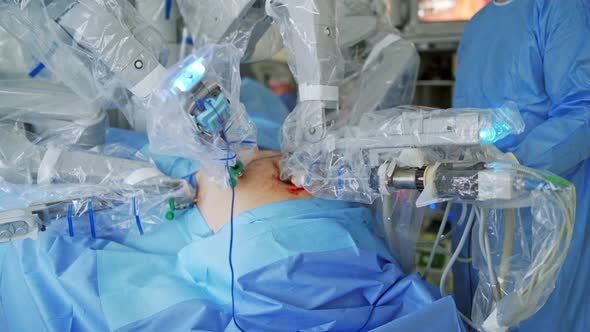 Surgical process with robotic device alt