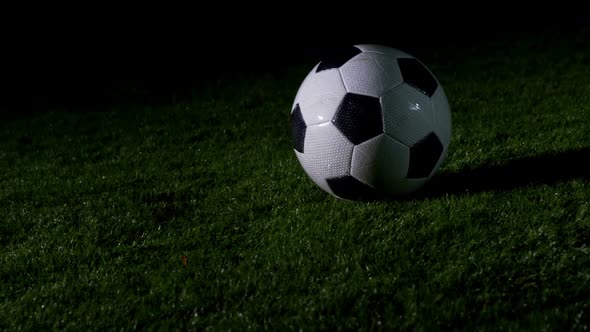 Soccer player kicking the ball alt