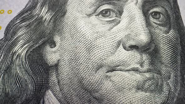 Benjamin Franklin s Face On One Hundred Dollar Notes alt
