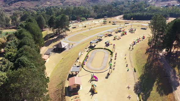 Entertainment playground at mountains of Poços de Caldas Minas Gerais Brazil alt